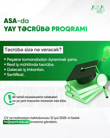 Azərbaycan İdman Akademiyasında təcrübə keçmək fürsəti