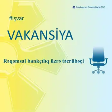 Rəqəmsal bankçılıq üzrə təcrübəçi vakansiyası