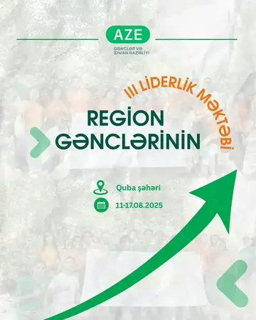 “Region gənclərinin liderlik məktəbi III” layihəsi keçiriləcək
