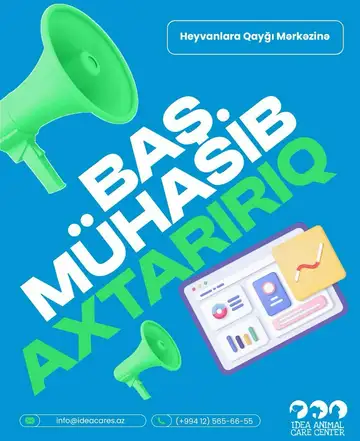 Heyvanlara Qayğı Mərkəzinə Baş mühasib axtarılır