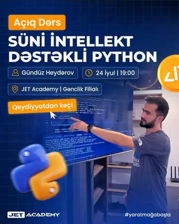 AI ilə Yeni Nəsil Proqramlaşdırmaya Giriş - Süni İntellekt Dəstəkli Açıq Dərs!  (ÖDƏNİŞSİZ)