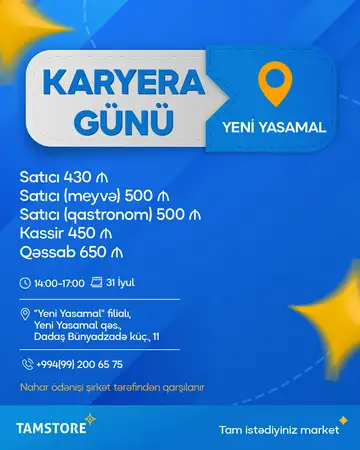 “Tamstore”da karyera günü!