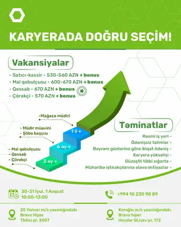 Bravo “İşə qəbul günləri" elan edir