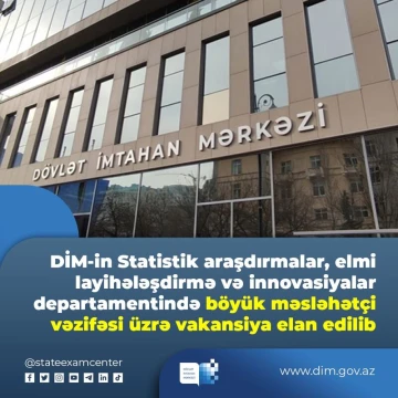 DİM vakansiya elan edir