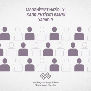 Azərbaycan Respublikasının Mədəniyyət Nazirliyi tərəfindən Kadr Ehtiyatı Bankı formalaşdırılır