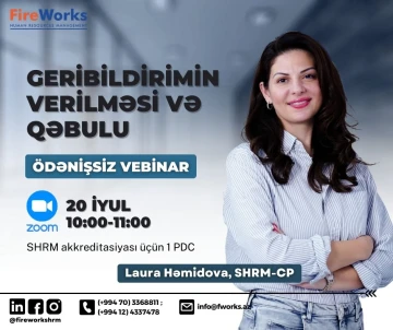 "Geribildirimin verilməsi və qəbulu" ödənişsiz Vebinar