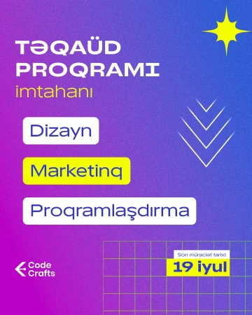 Code Crafts Academy təqaüd proqramını elan edir!