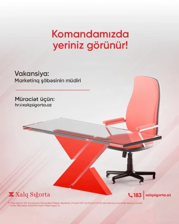 Marketinq şöbəsinin müdiri vakansiyası