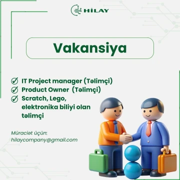 Aşağıdakı sahələr üzrə təlimçilər axtarılır