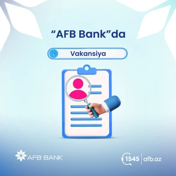 Ödəniş kartları üzrə baş mütəxəssis vakansiyası
