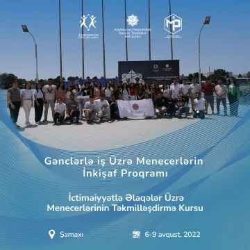 Gənclər təşkilatlarında fəaliyyət göstərən PR menecerlər üçün layihə