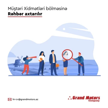 Müştəri Xidmətləri bölməsində rəhbər vakansiyası