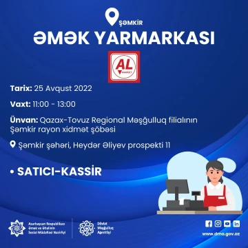 İşsiz və işaxtaran şəxslərin nəzərinə!