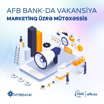 Marketinq üzrə mütəxəssis vakansiyası