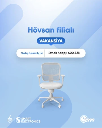 Satış Təmsilçisi vakansiya