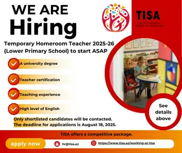 Temporary Homeroom Teacher for the Lower Primary School