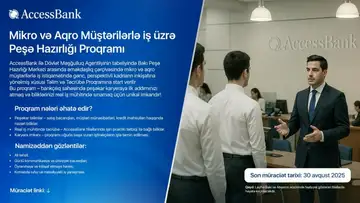 Gənc bankçılar üçün unikal imkan – Mikro və Aqro Müştərilərlə İş üzrə Peşə Hazırlığı Proqramı 