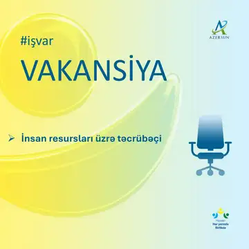 İnsan resursları üzrə təcrübəçi vakansiyası