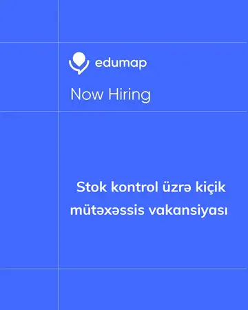 Stok kontrol üzrə kiçik mütəxəssis vakansiyası 