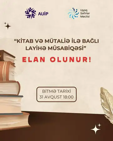 “Kitab və Mütaliə ilə bağlı Layihə Müsabiqəsi” elan olunur