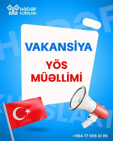 Vakansiya: YÖS müəllimi 