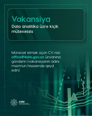 Data analitika üzrə kiçik mütəxəssis vakansiyası