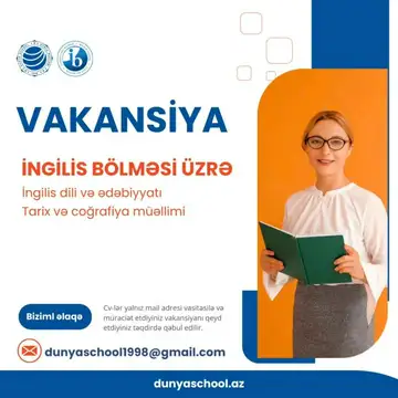 Sumqayıt Dünya məktəbində vakansiyalar