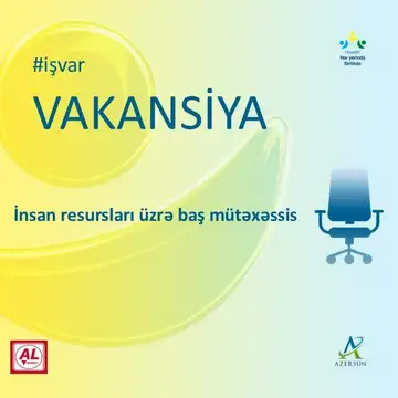 İnsan resursları üzrə baş mütəxəssis vakansiyası
