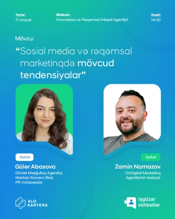 "Sosial media və rəqəmsal marketinqdə mövcud tendensiyalar və məsləhətlər" seminarı keçiriləcək