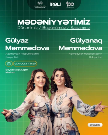Xalq artistləri Gülyaz və Gülyanaq Məmmədova gənclərin qonağı olacaq