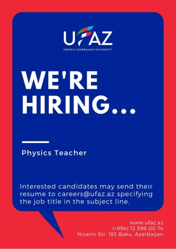 Vacancy for Physics Teacher
