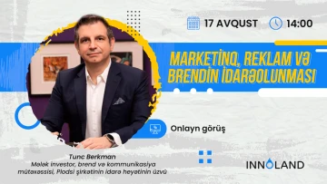 "Marketinq, reklam və brendin idarəolunması" mövzusunda ödənişsiz vebinar keçiriləcək