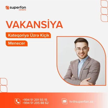 Kateqoriya üzrə kiçik menecer vakansiyası