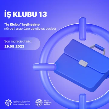 Ödənişsiz “İş Klubu 13” layihəsinə qeydiyyat başladı
