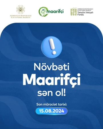 Maarifçinin növbəti uğur hekayəsini yazan sən ol!