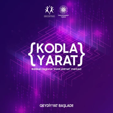“Kodla Yarat” ödənişsiz proqramına qeydiyyat başladı
