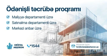 Maliyyə, satınalma və anbar sahəsi üzrə maaşlı təcrübə proqramı