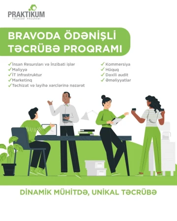 Azərbaycan Supermarket MMC "Praktikum" Maaşlı Təcrübə Proqramına qəbul elan edir