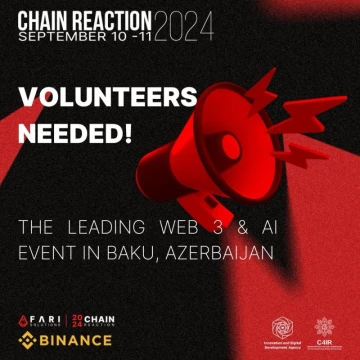 The main Blockchain Event of the year in Azerbaijan is looking for  volunteers!
