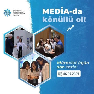 “Media könüllüləri” Proqramına yenidən qeydiyyat başladı
