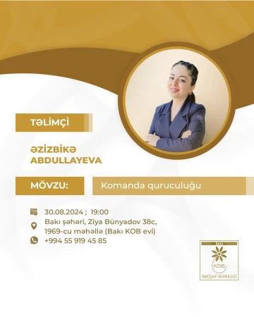 Sahibkarların və sahibkar olmaq istəyənlərin nəzərinə!