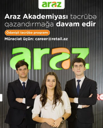 “Araz Akademiyası” Maaşlı təcrübə qazandırmağa davam edir