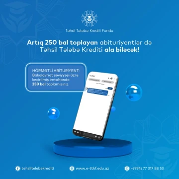 Təhsil tələbə krediti almaq istəyənlərə şad xəbər!