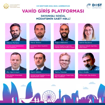 “Vahid Giriş Platforması - Dayanıqlı Sosial Müdafiənin Sabit Həlli” konfransında iştirak etmək istəyənlərin nəzərinə!