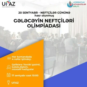 "Gələcəyin Neftçiləri" olimpiadası keçiriləcək