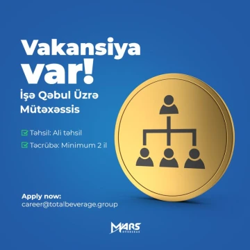 İşə qəbul üzrə mütəxəssis vakansiyası