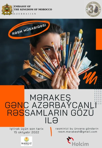 Mərakeş azərbaycanlı gənc rəssamların gözü ilə  Rəsm müsabiqəsi