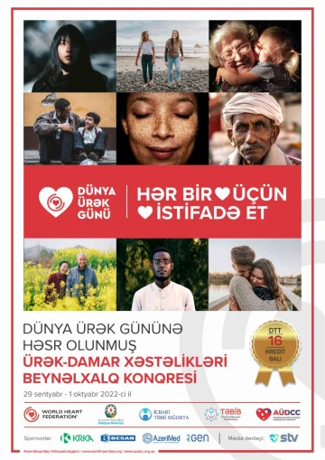Dünya Ürək Gününə Həsr Olunmuş “ÜRƏK – DAMAR XƏSTƏLİKLƏRİ BEYNƏLXALQ KONQRESİ