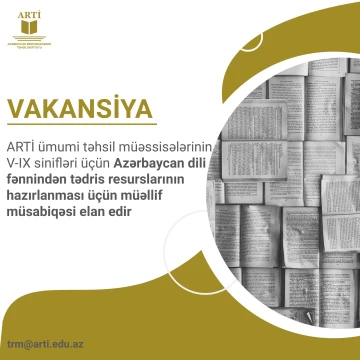 Azərbaycan dili fənni üzrə tədris resurslarının hazırlanması üzrə müəllif müsabiqəsi