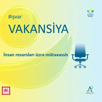 İnsan resursları üzrə mütəxəssis vakansiyası